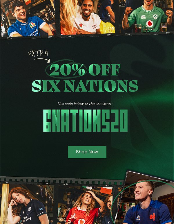 20% OFF Six Nations