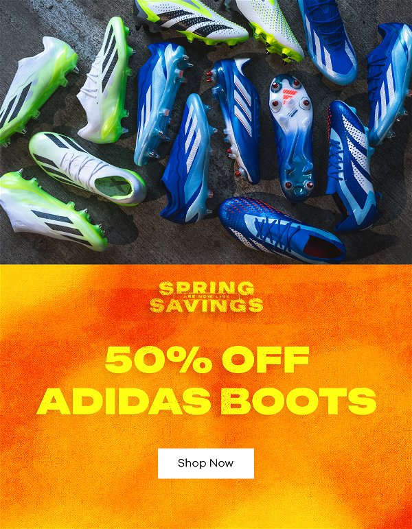 BHSS 50% off adidas boots
