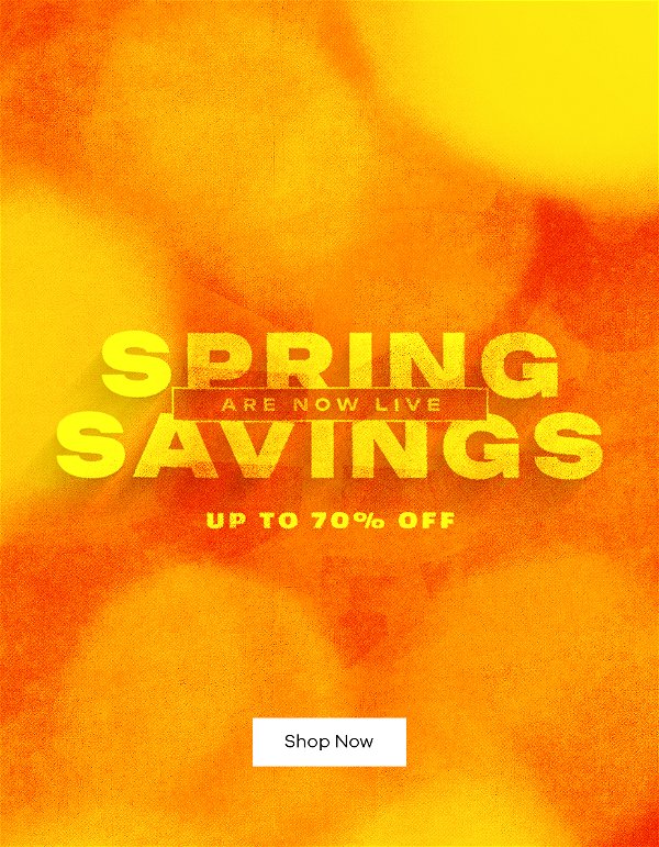 Bank Holiday Spring Savings