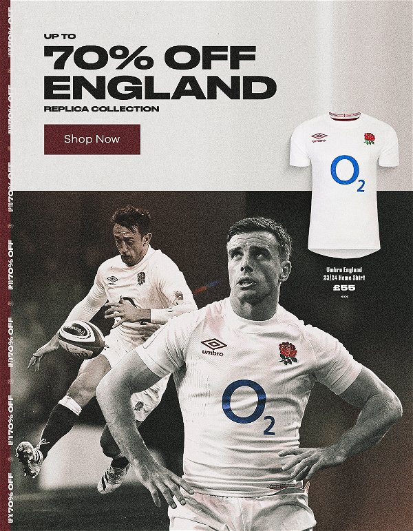 Up to 70% OFF England