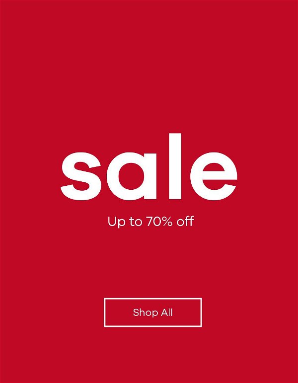 Sale - Up to 70% off