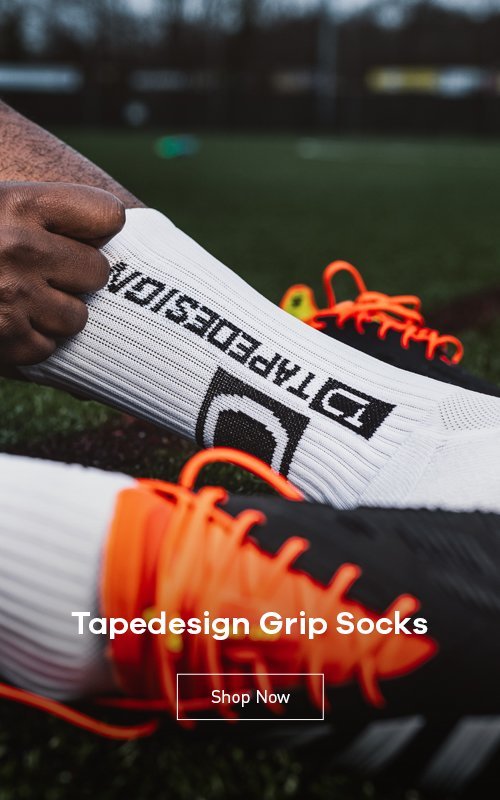 Tape design grip socks