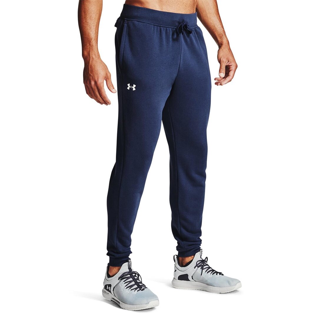 Under Armour Armour Rival Tracksuit Bottoms Mens Midnight Navy 40.00