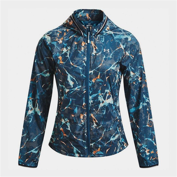 Under Armour UA Outrun the Storm Ladies Running Jacket Petrol Blue