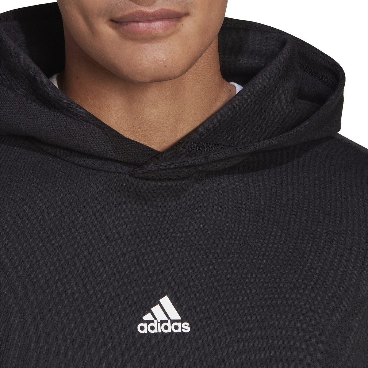 Adidas three outlet stripe hoodie men's