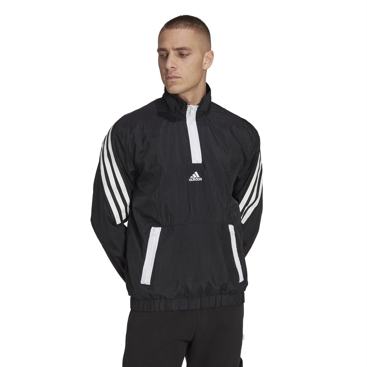 Mens black hotsell adidas tracksuit top