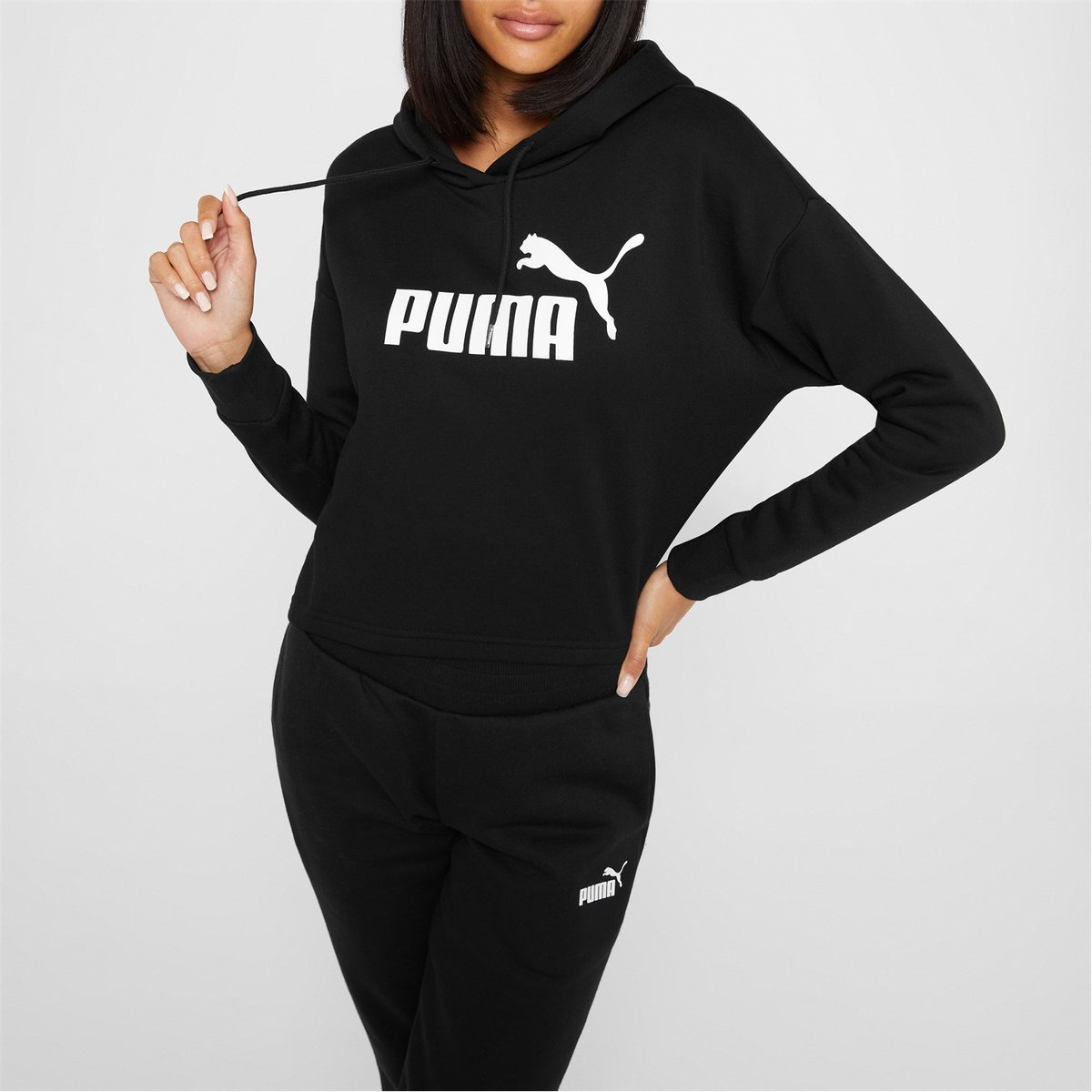 Puma grey hot sale hoodie womens