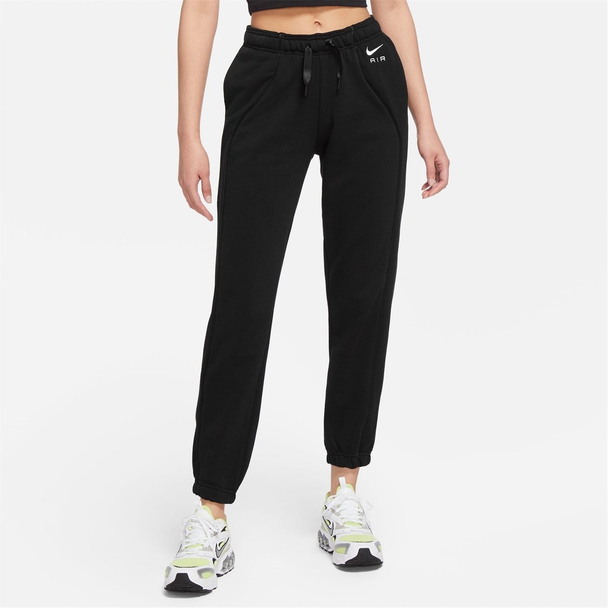 Nike Womens Fleece Jogger Sweatpants (Anthracite, Small) 