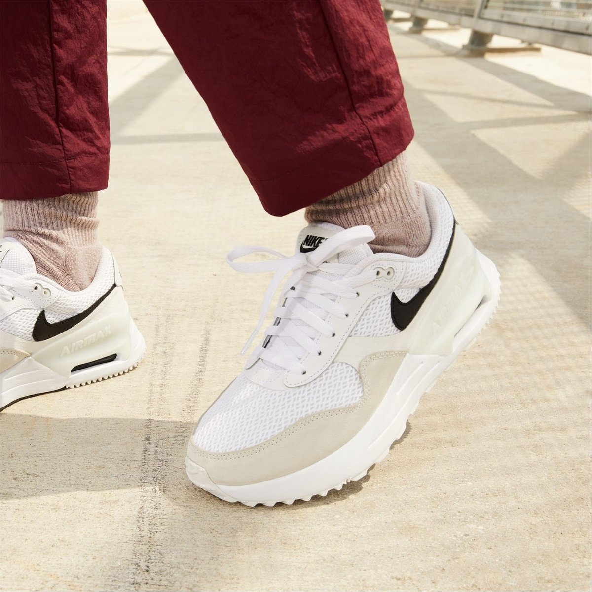 Nike air max womens trainers white sale