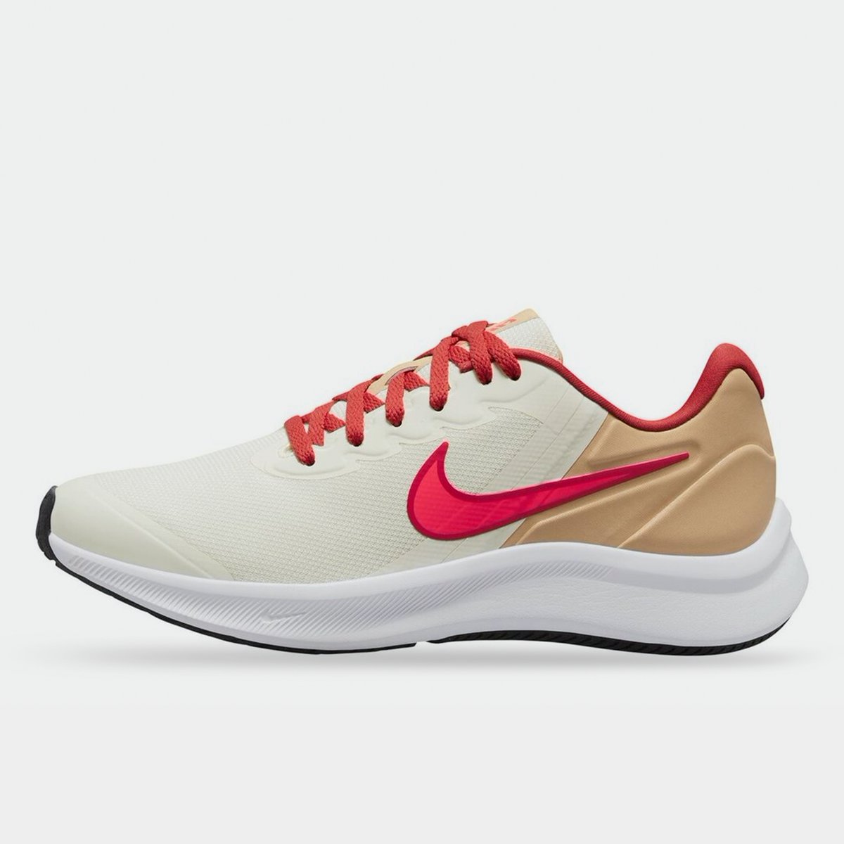 Red kids nike online trainers