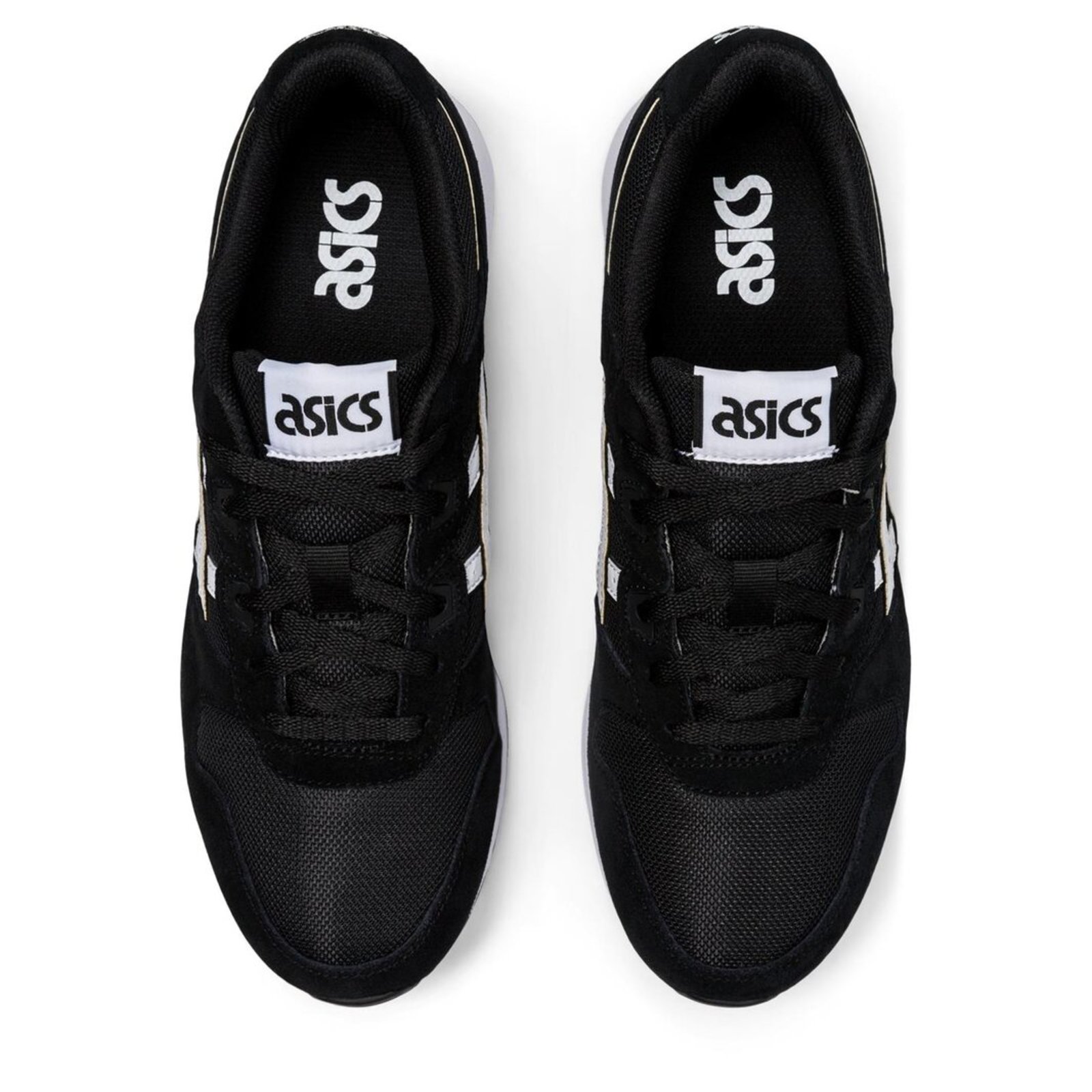 Asics black deals womens trainers