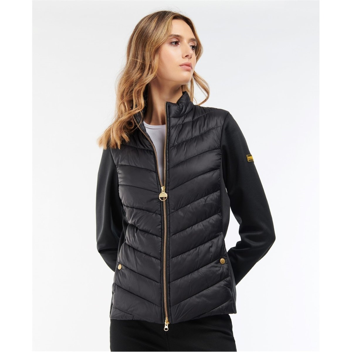 Barbour international store auburn quilted jacket