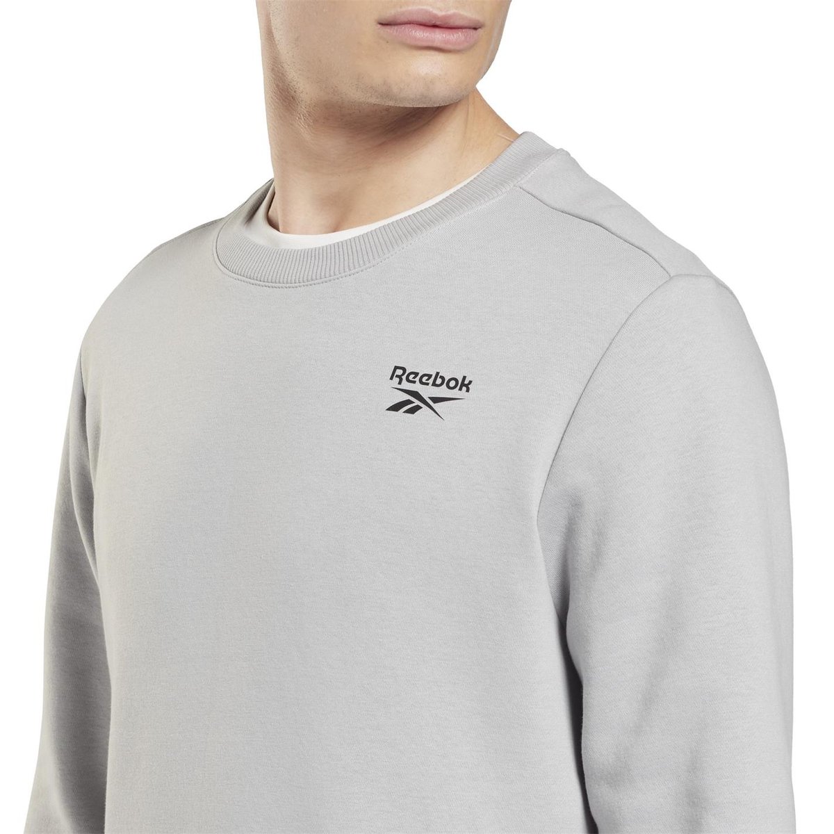 Reebok sweatshirt mens sale white