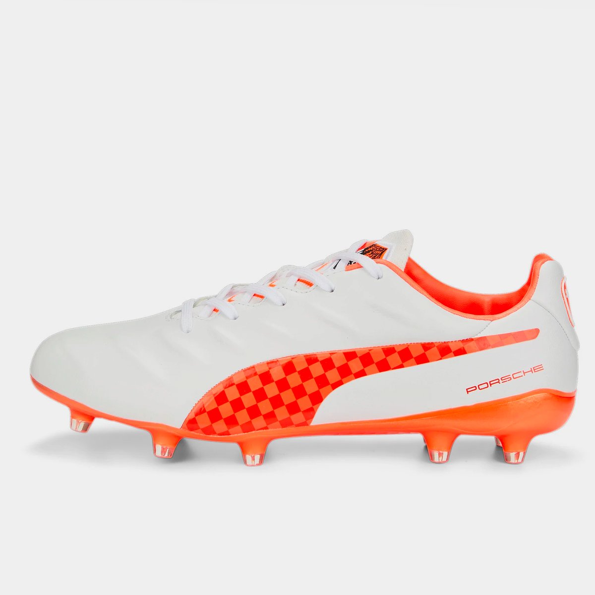 Red and white on sale puma football boots