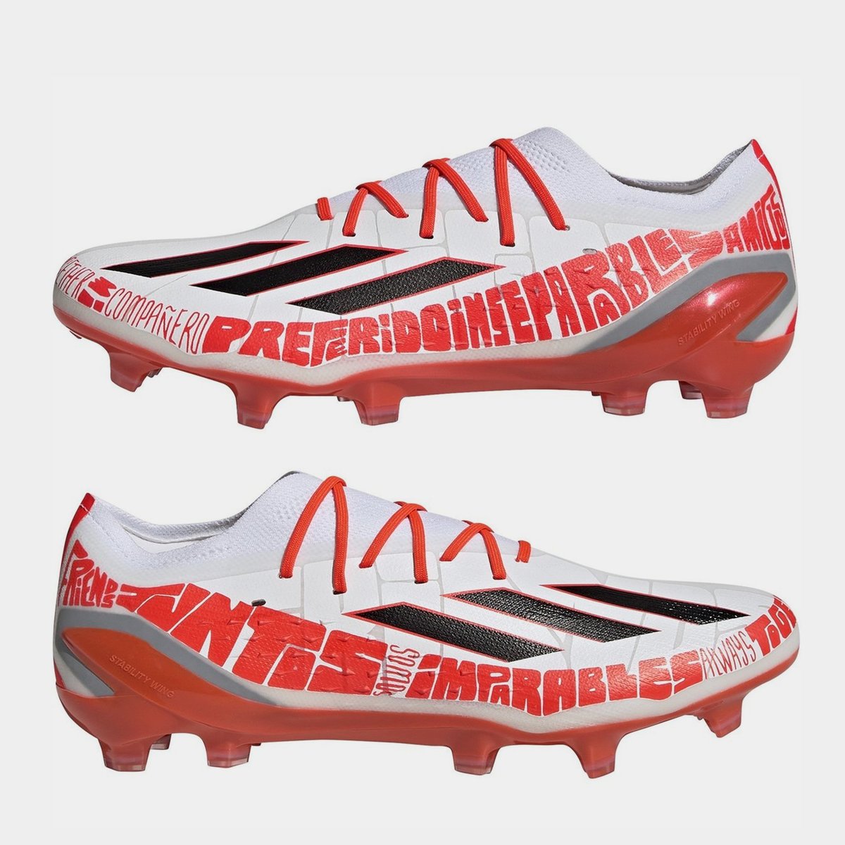 Messi cleats 2025 red and white