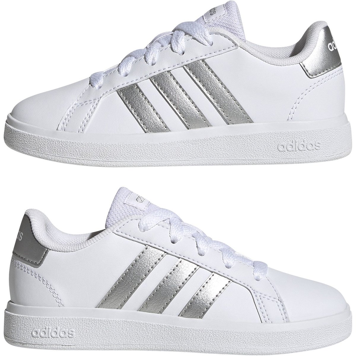 Girls white adidas outlet trainers