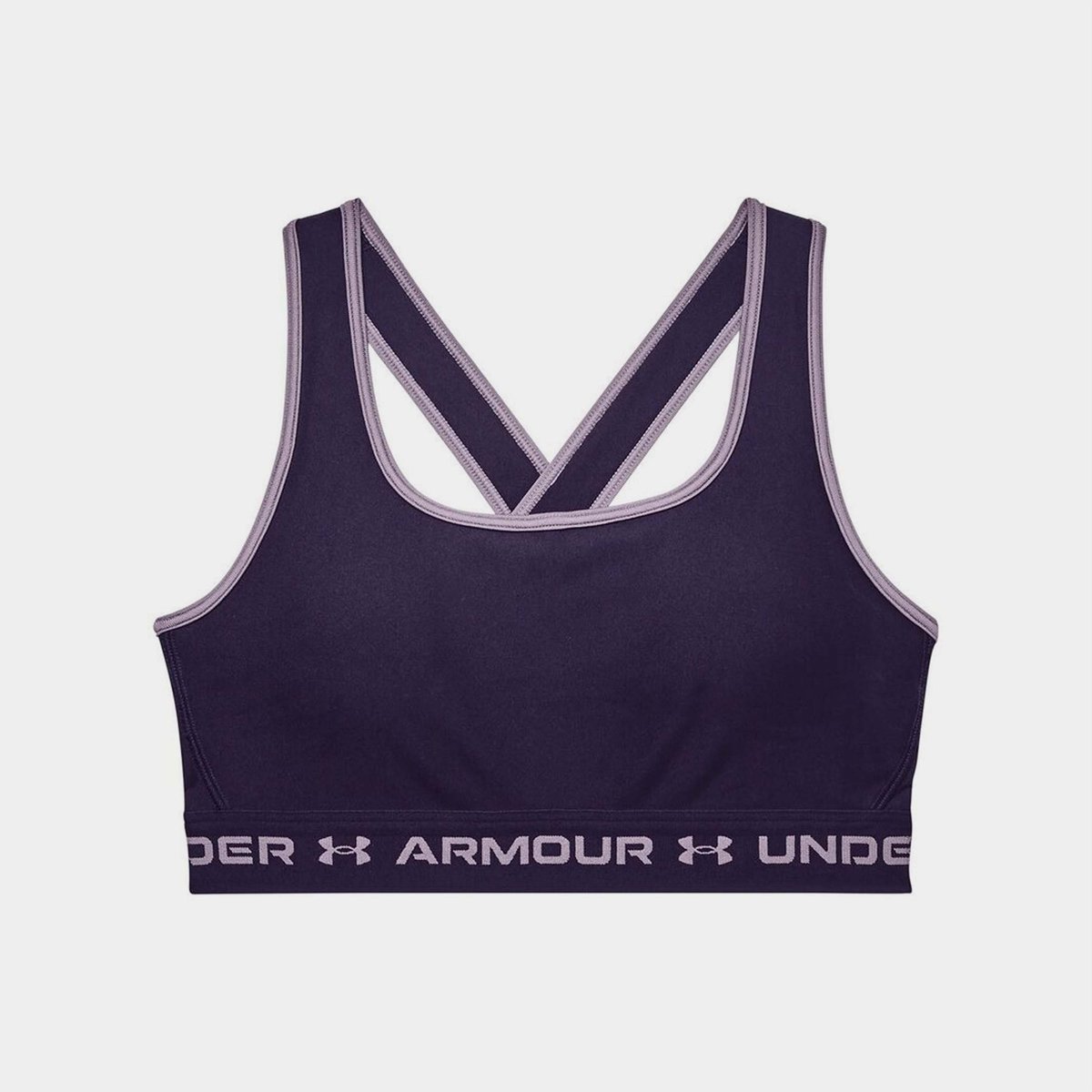 Under Armour HeatGear Armour Mid Padless Sports Bra TemperedSteel, £16.00