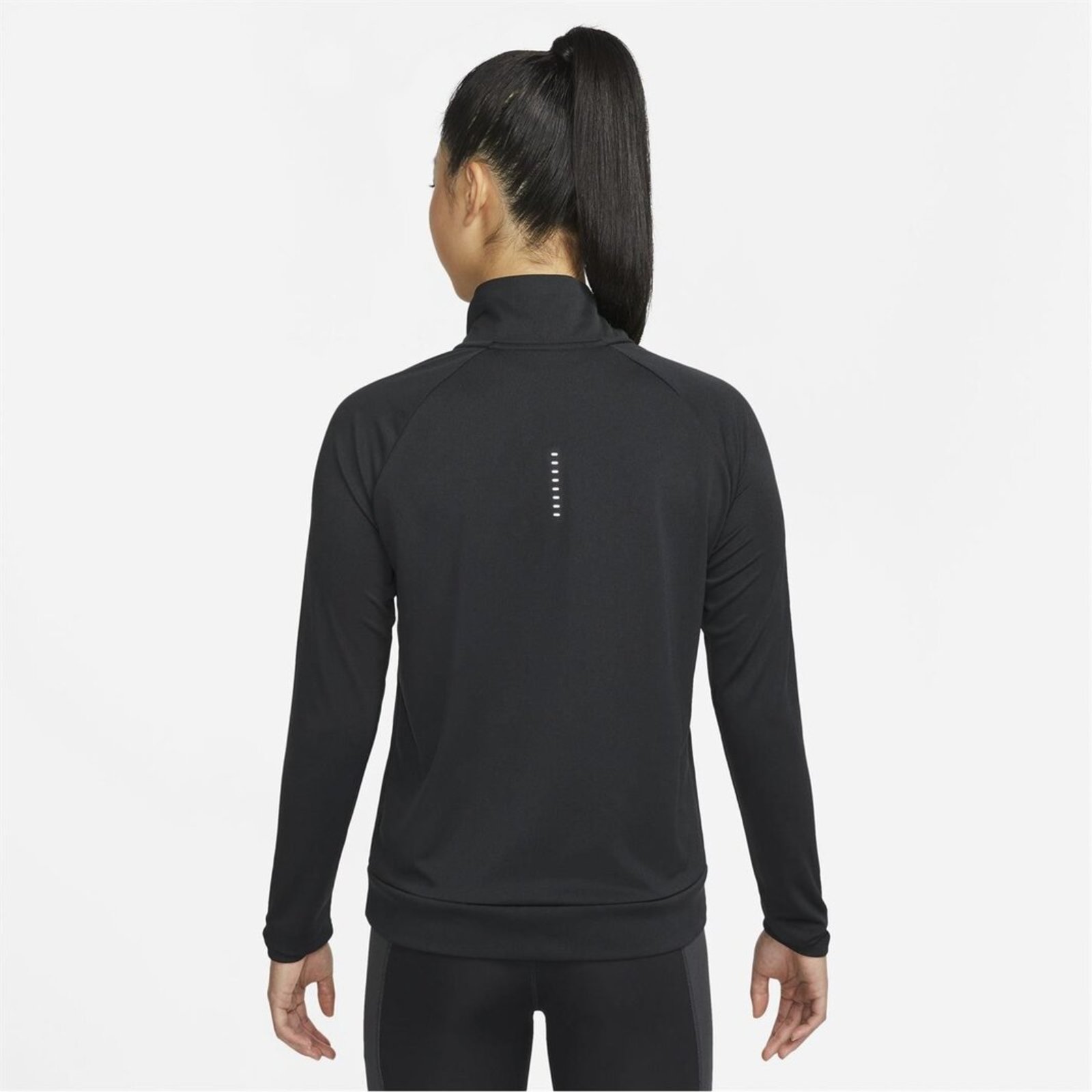 Half zip core long cheap sleeve running top ladies