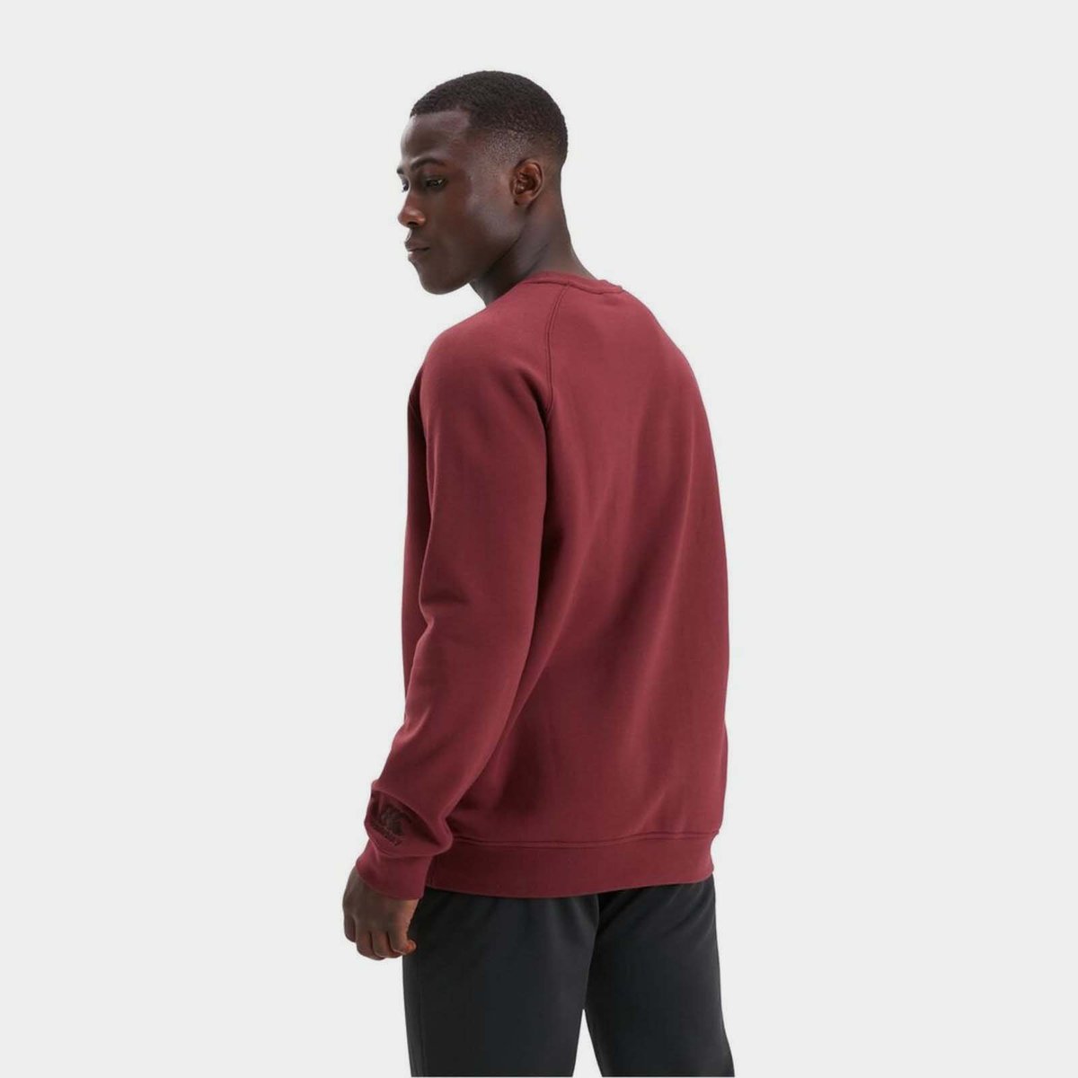 Maroon crew deals neck sweatshirt