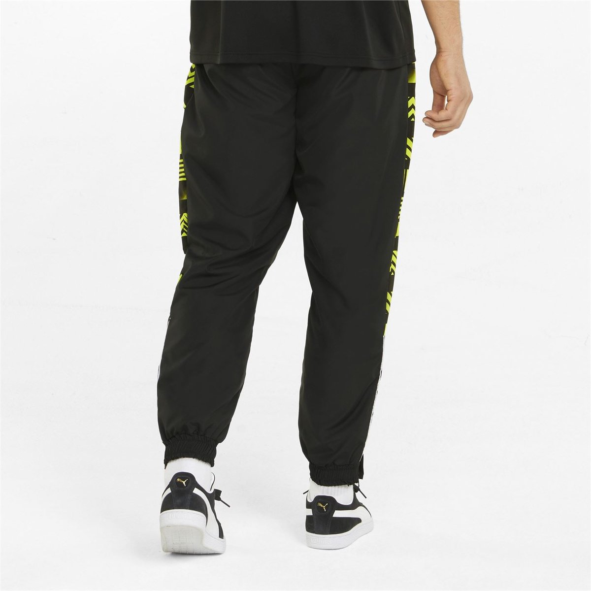 Black and clearance yellow pants