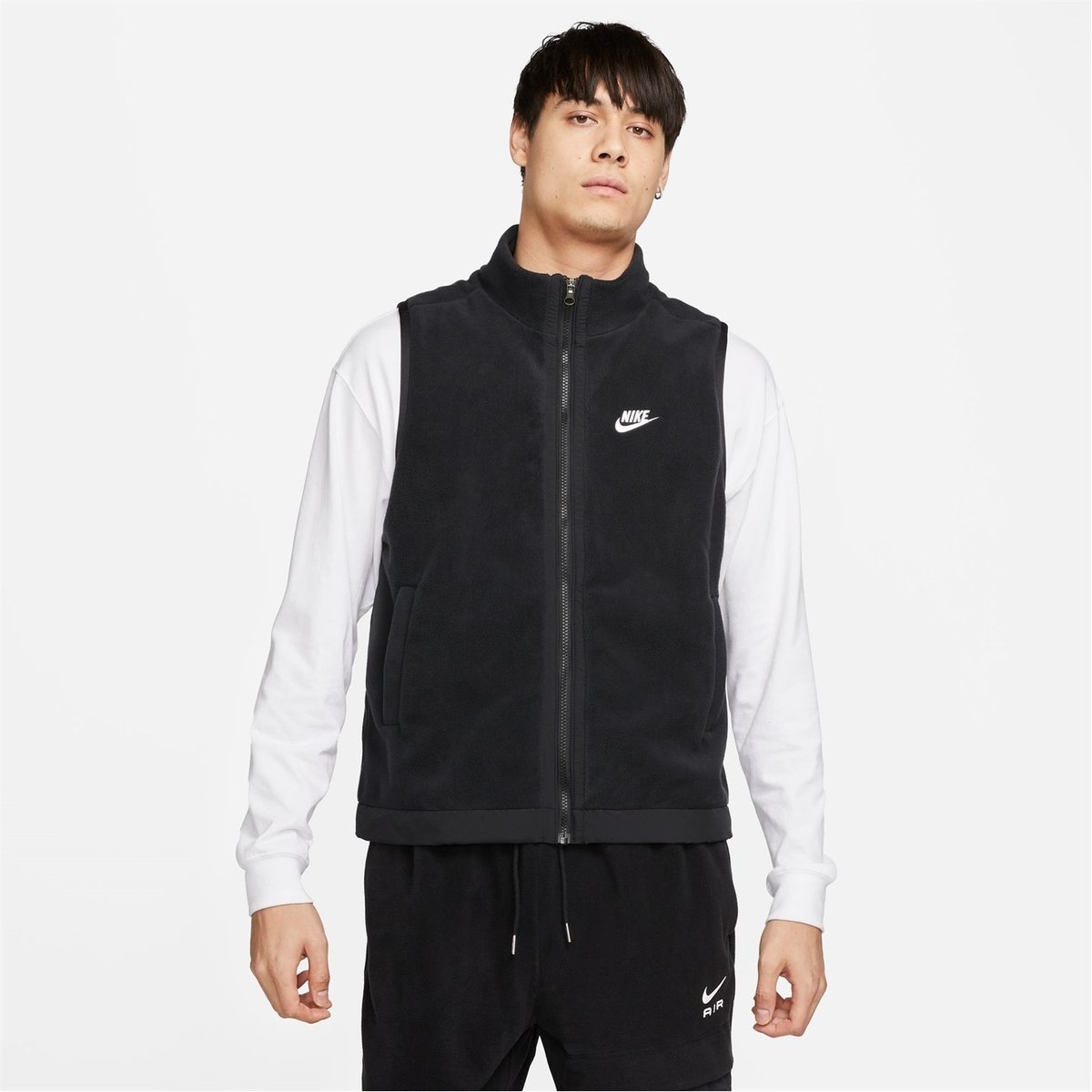 Mens white fleece clearance vest