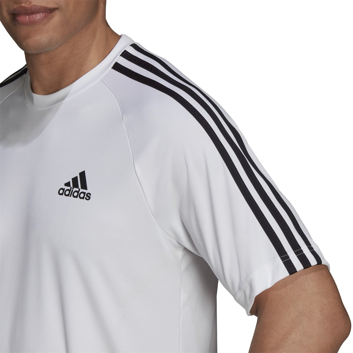 Mens white outlet adidas shirt