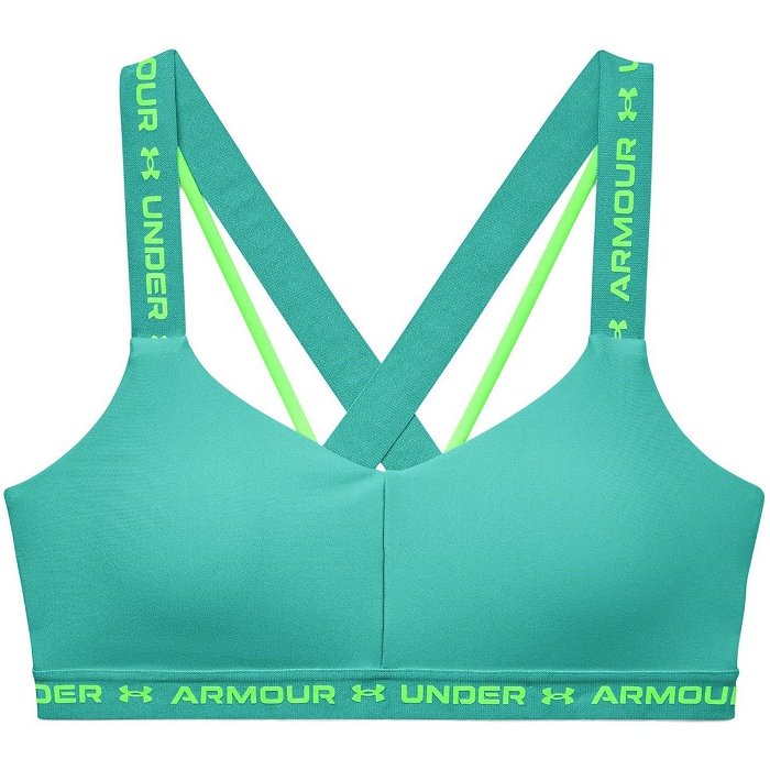 Under Armour CROSSBACK - Medium support sports bra - marine green