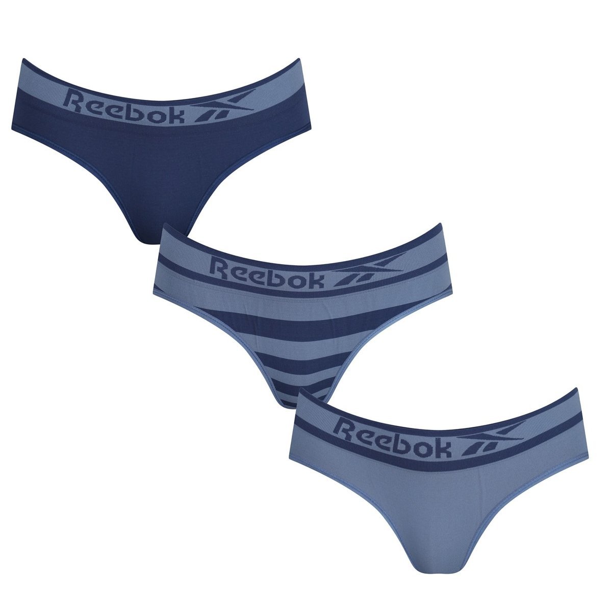 Reebok 3 Pack Aria Briefs Ladies Underwear Underclothes Stretch