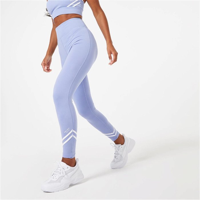Jack Wills Active Stripe High Waisted Leggings Baby Blue, £12.00
