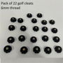 Performance Golf Cleats Pack of 22
