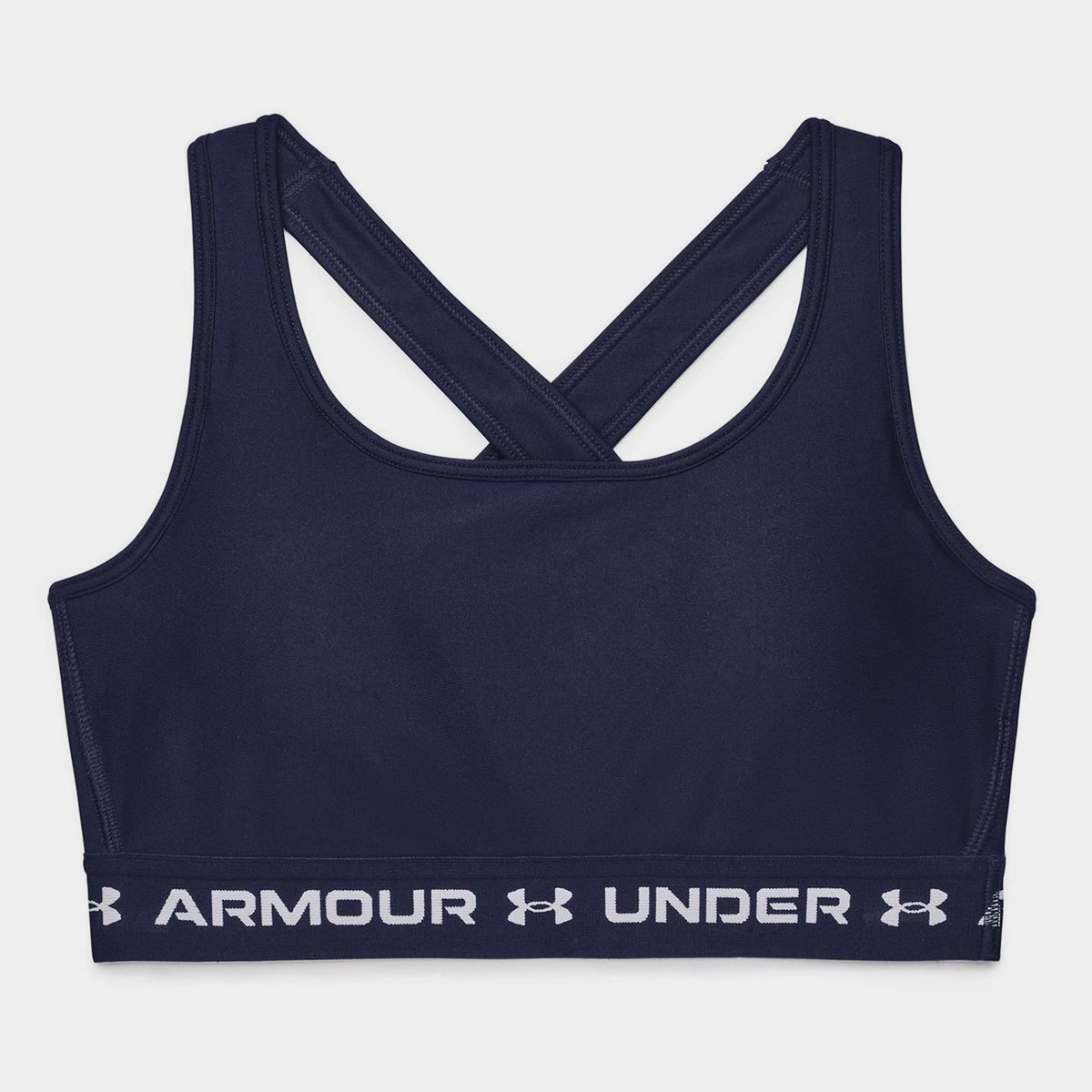 Under Armour Women's UA Infinity Mid Heather Cover Sports Bra Penta Pink /  White