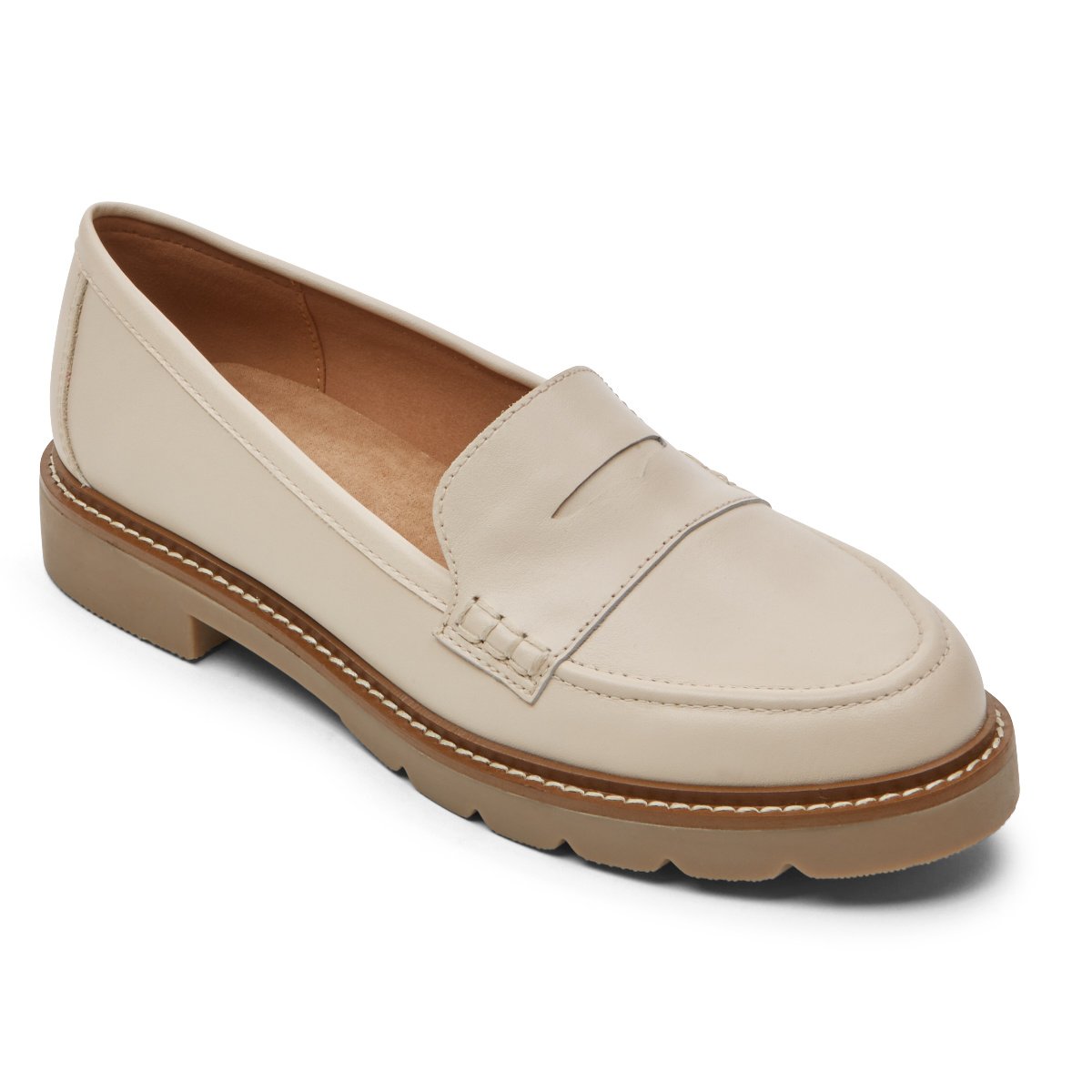 Cream best sale loafers ladies