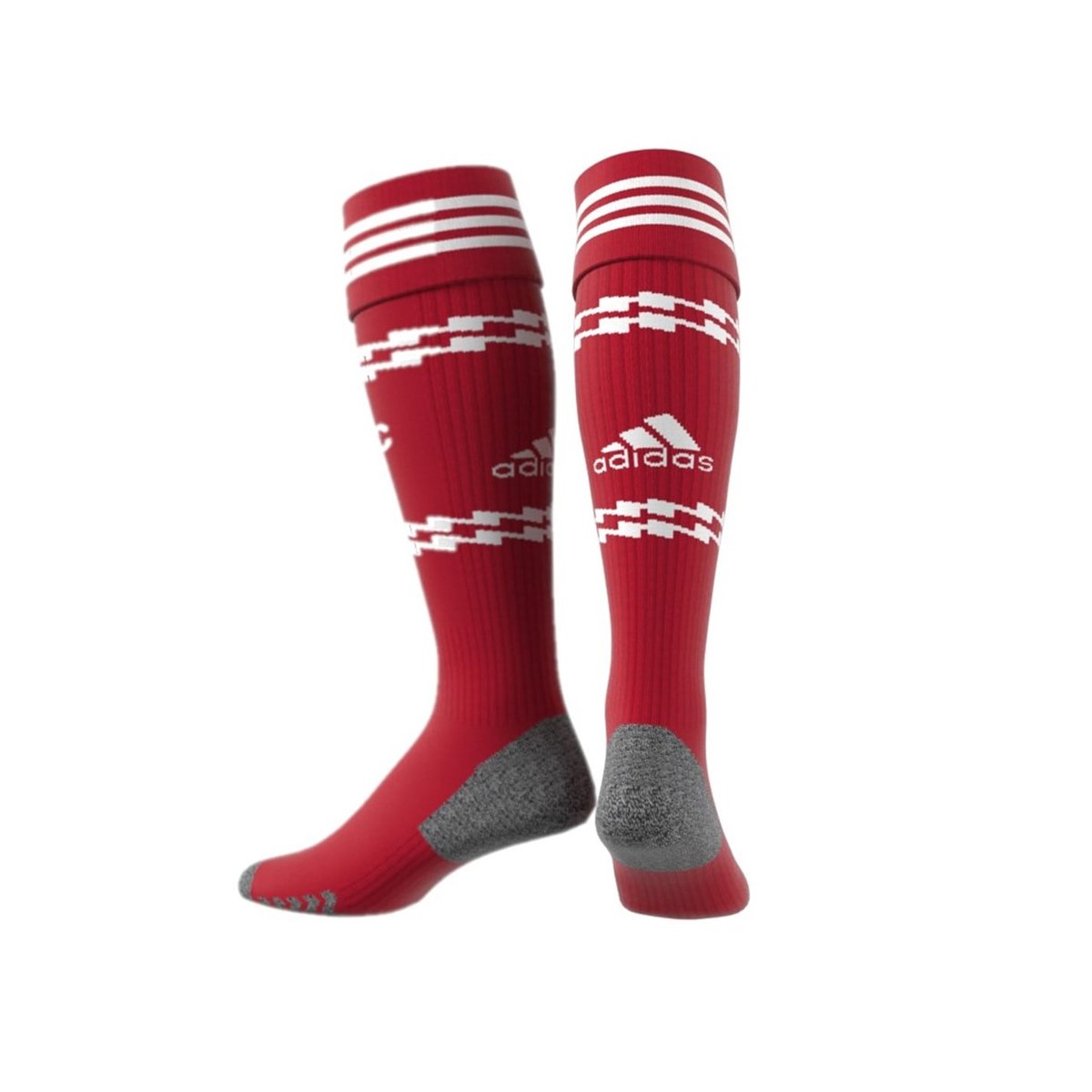 Red adidas football store socks