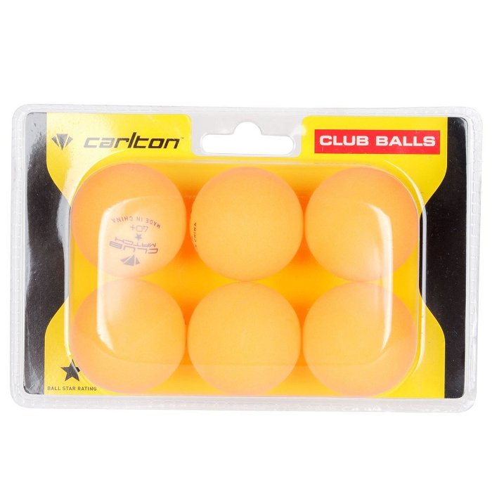 Club Table Tennis Balls 6 Pack