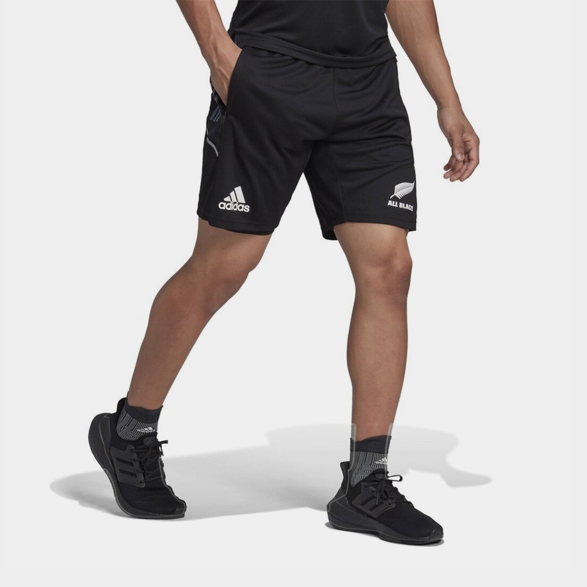 adidas All Blacks 2022 Mens Gym Shorts Black Steel 22.00