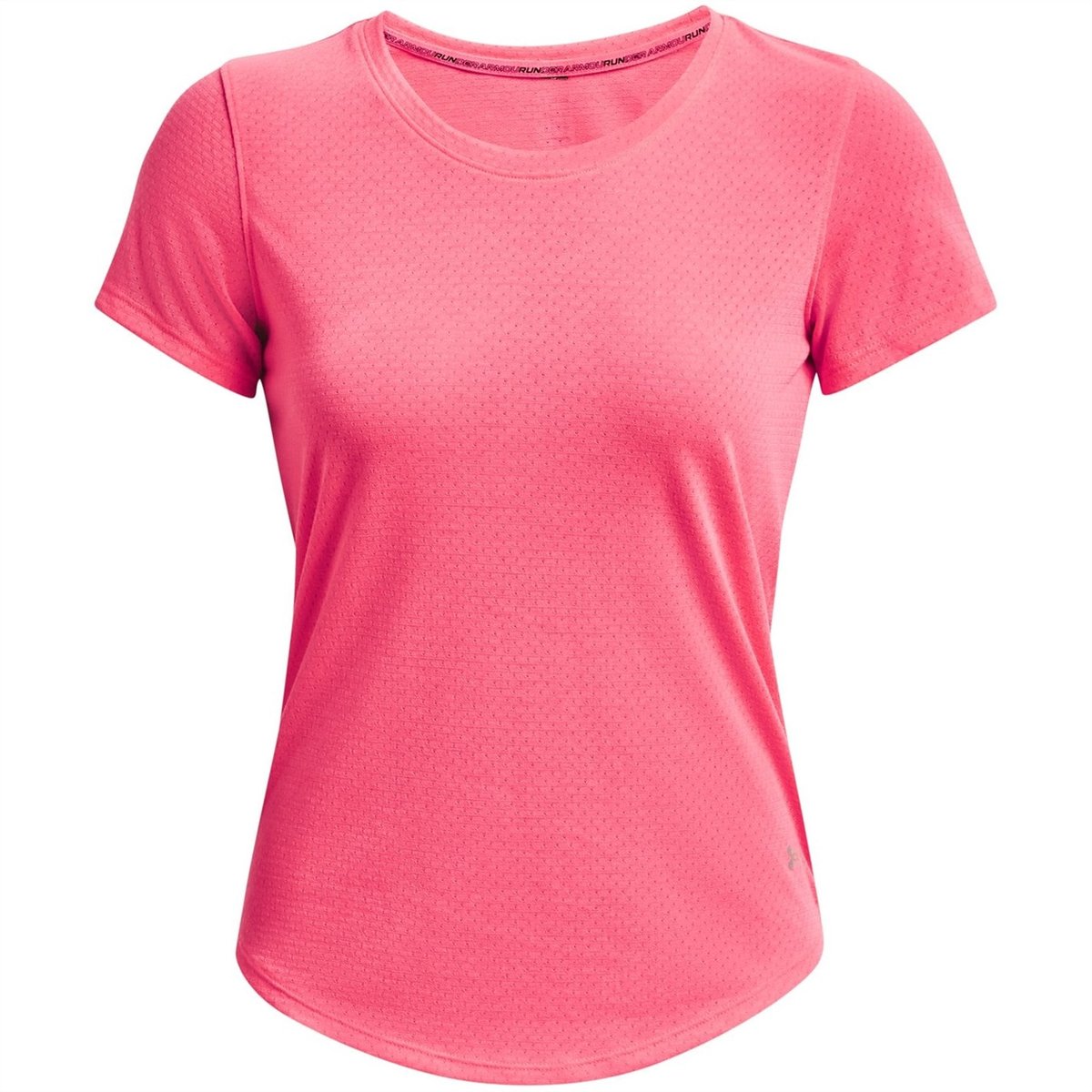 Under Armour UA Tech Vent Jacquard Short Sleeve T-Shirt, Pink Shock