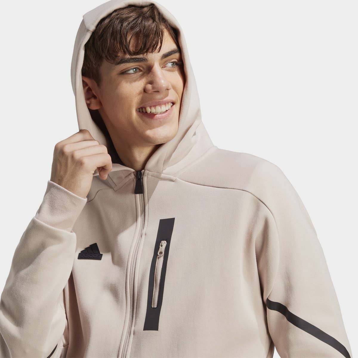 Adidas men's tech outlet fleece full zip hoodie