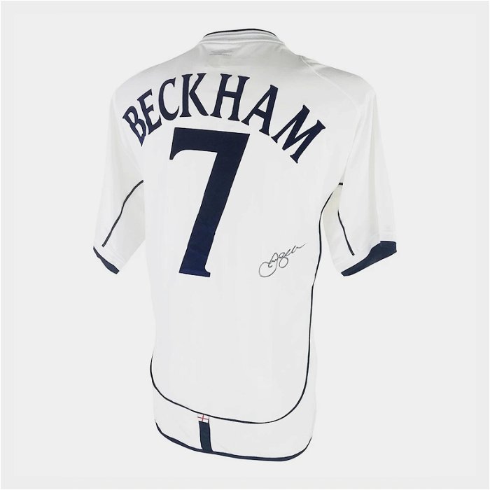 Signed David Beckham Shirt - Rare World Cup 2002