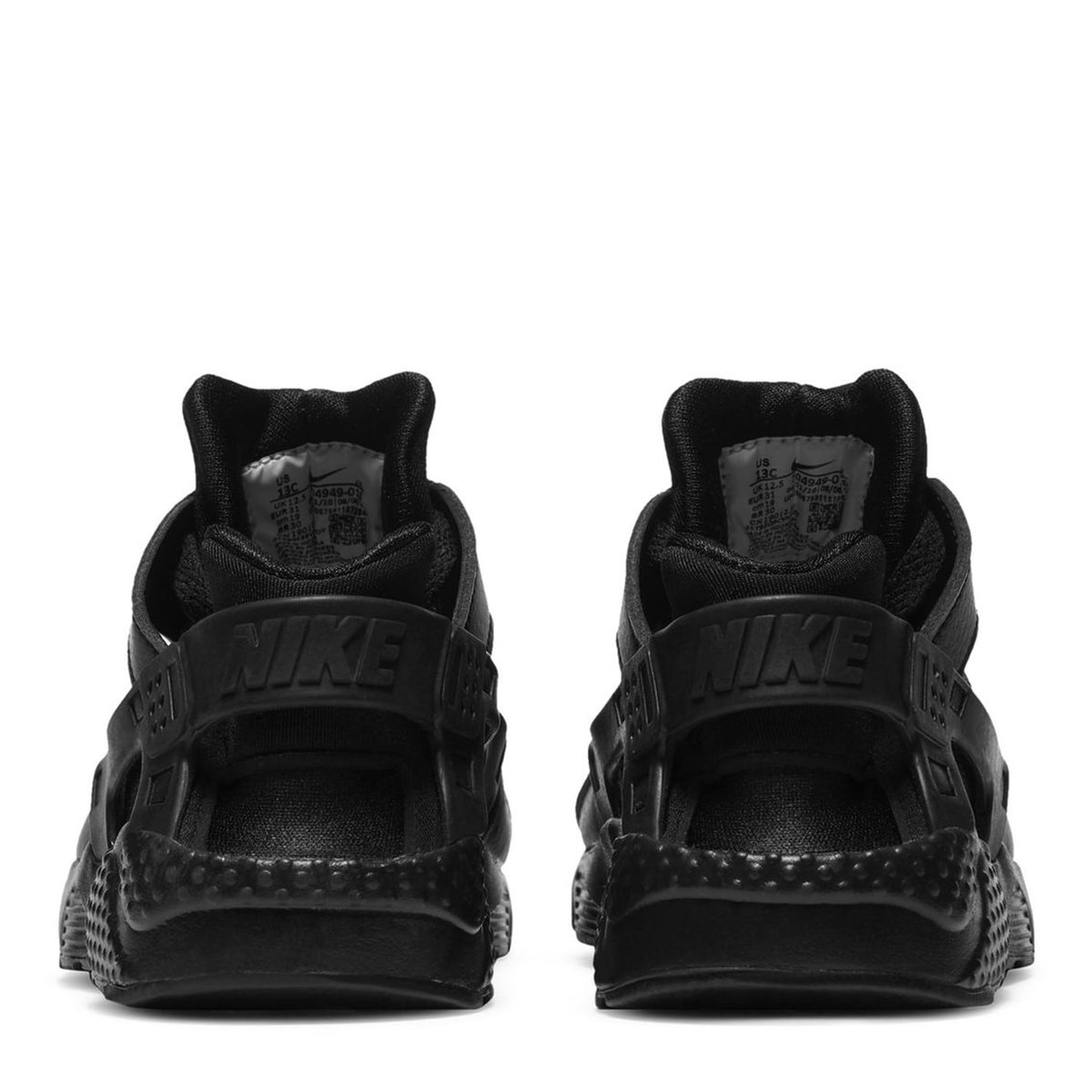 Nike Huarache Run Little Kids Shoes Triple Black 30.00