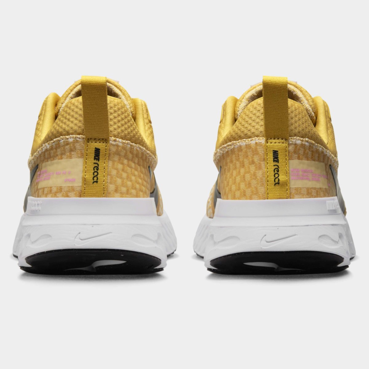 Nike React Infinity Run Flyknit 3 Road Running Shoes Ladies Gold