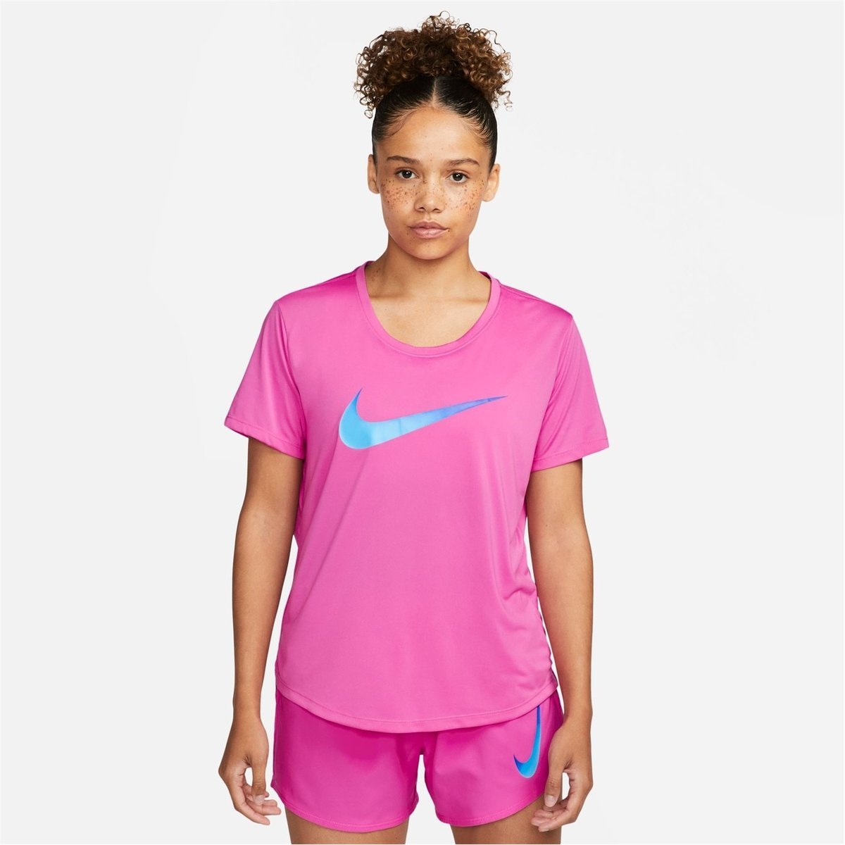 Nike Dri-FIT Swoosh Women's Short-Sleeve Printed Running Top