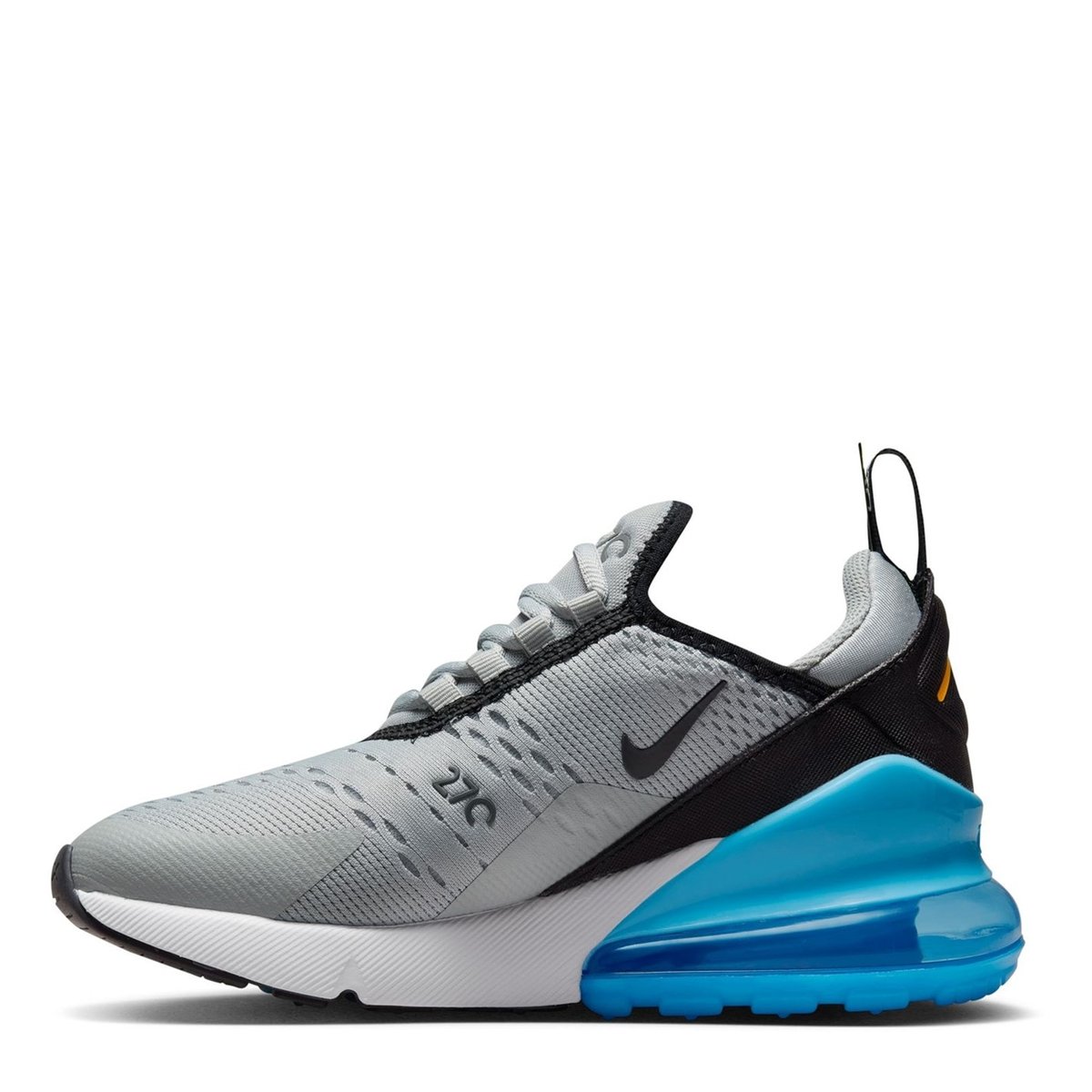 Nike Air Max 270 React Junior Trainers Grey DkGrey Blu 73.00