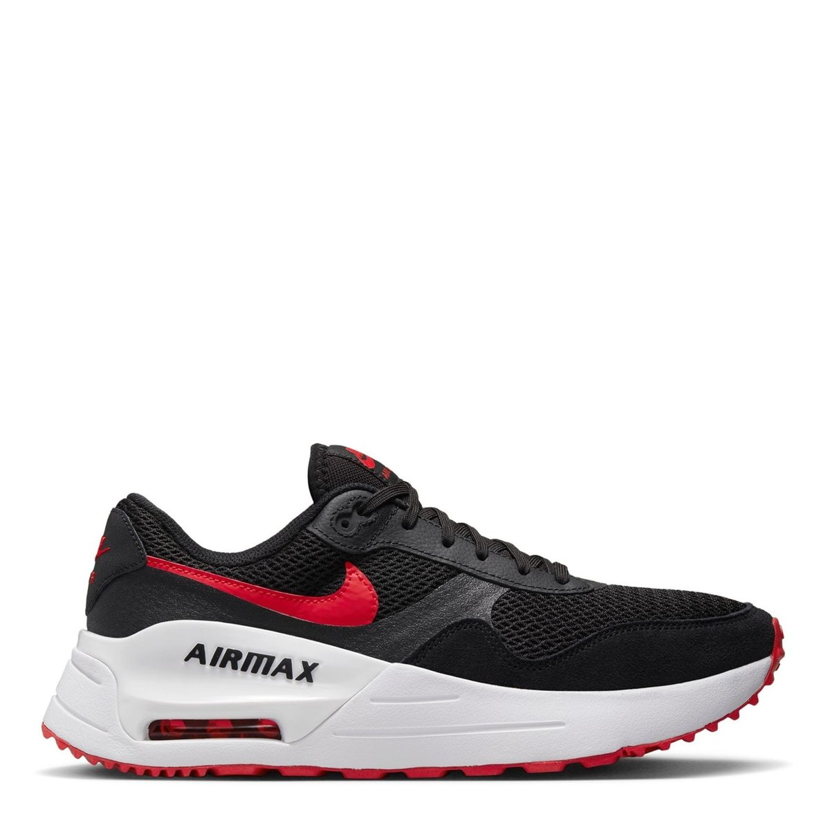 Mens red and sales black air max