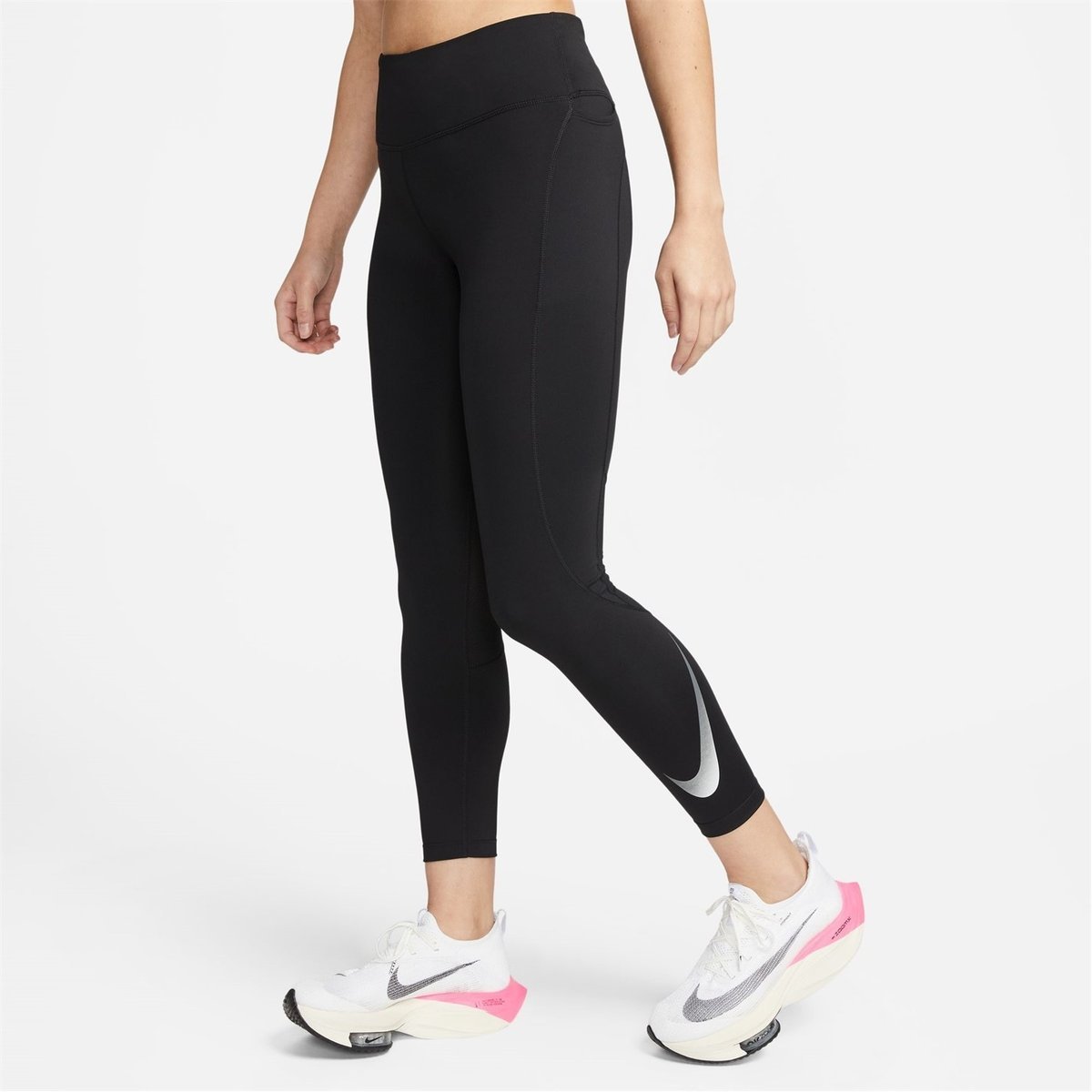 Nike Dri-Fit Leggings Women's Medium Black Reversible Athletic