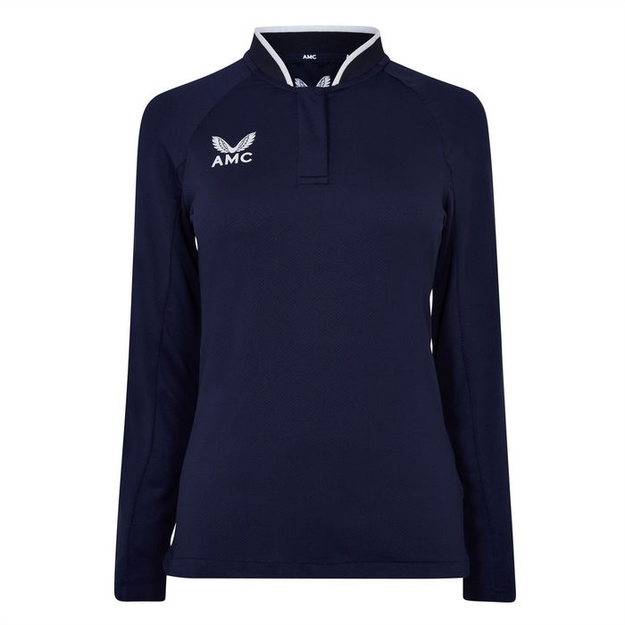 Long Sleeve Polo Top Womens