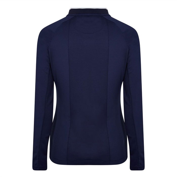 Long Sleeve Polo Top Womens