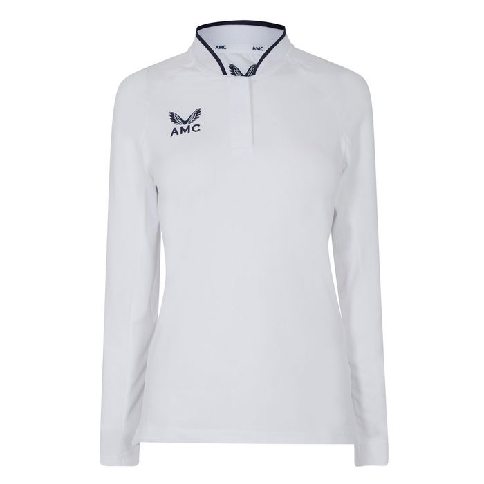 Long Sleeve Polo Top Womens