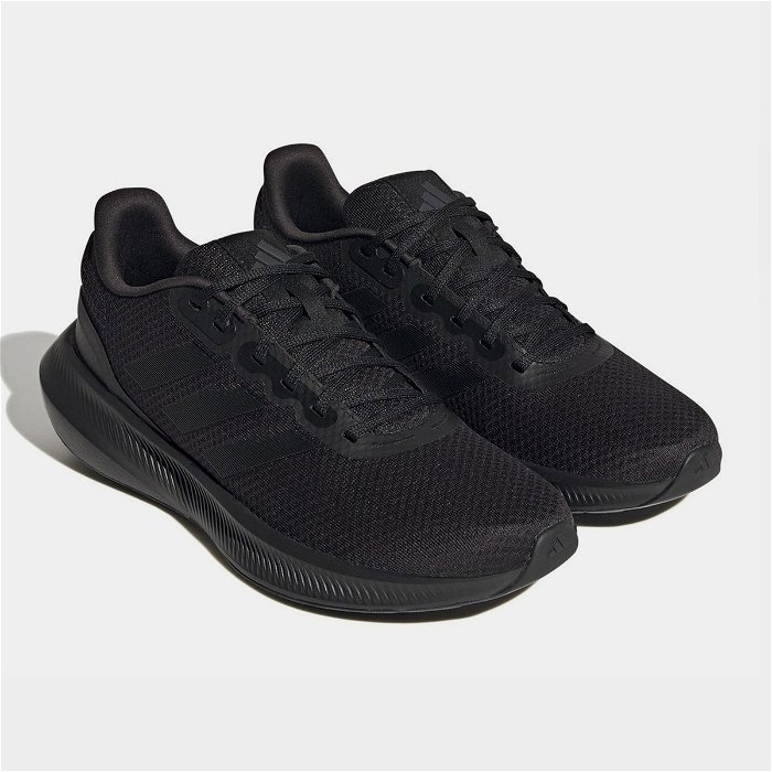 adidas Falcon 3 Sport Lace Shoes - Black, Kids' Lifestyle