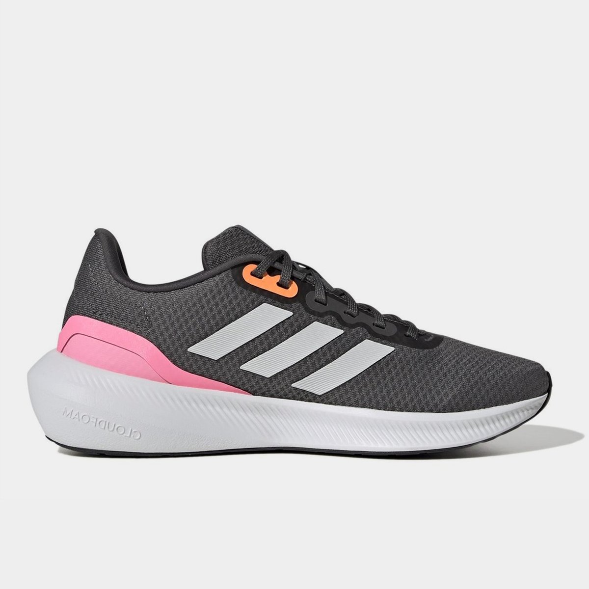 Pink and 2024 gray adidas shoes