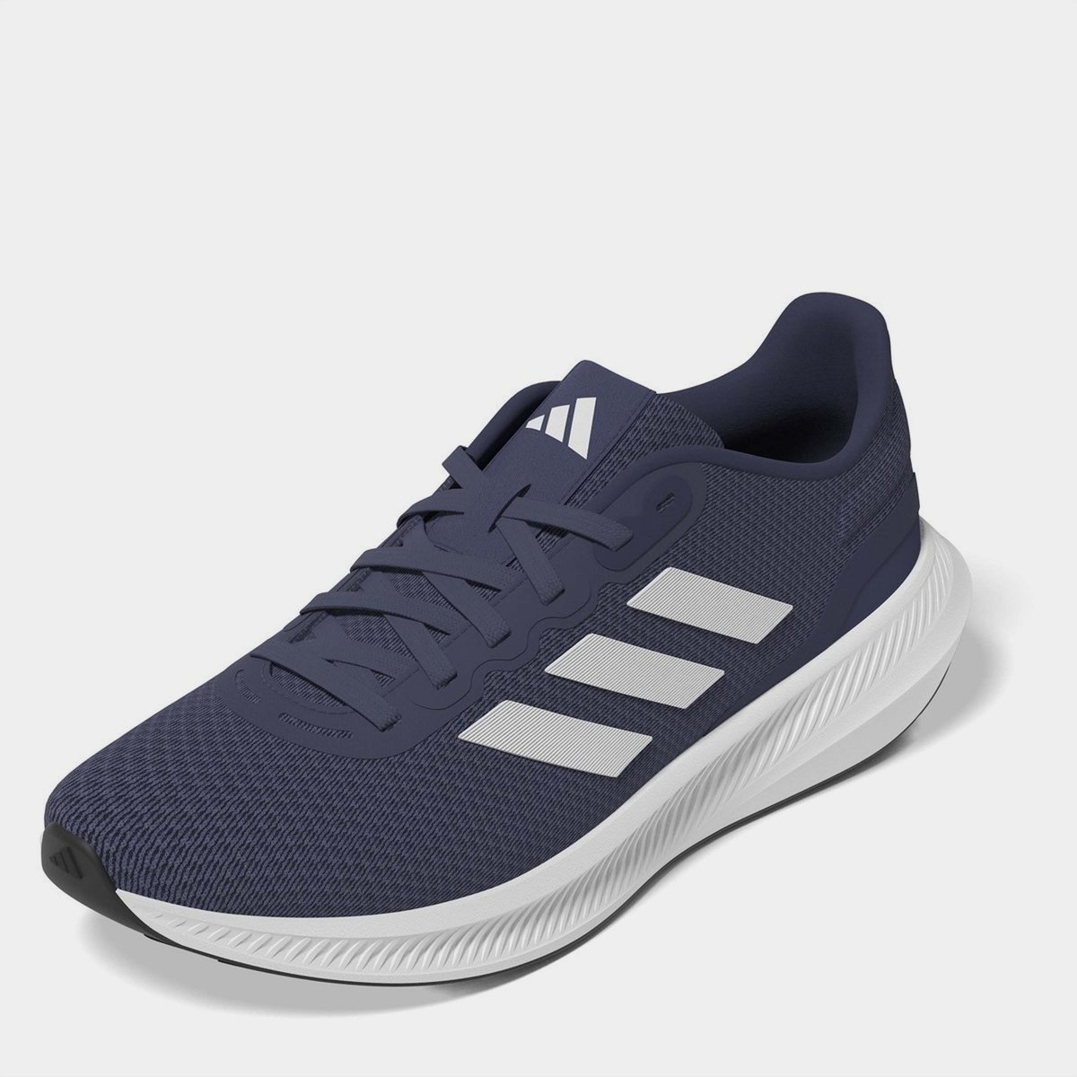 Adidas white and hot sale navy falcon trainers